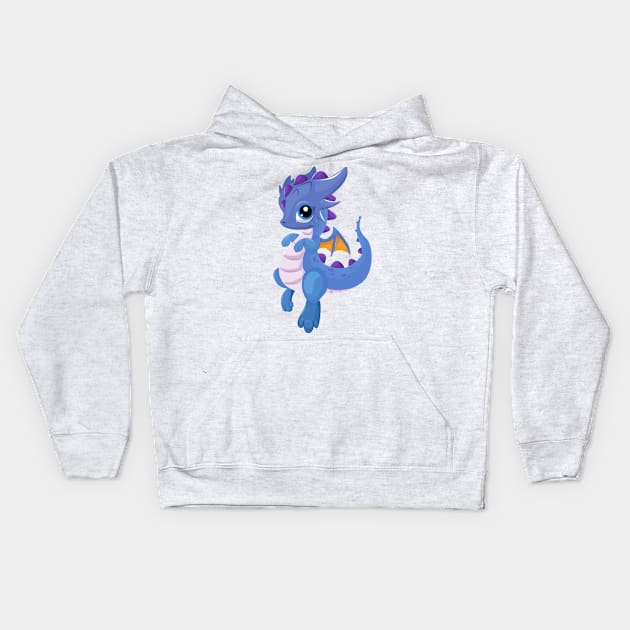 BABY DRAGON Kids Hoodie by HARJOEX